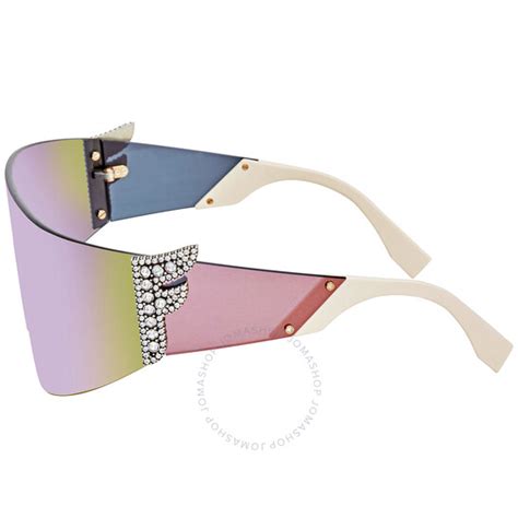 fendi 0382s|Fendi Grey Mirror Ladies Sunglasses FF 0382/S J5G 99.